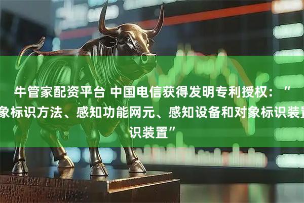 牛管家配资平台 中国电信获得发明专利授权：“对象标识方法、感知功能网元、感知设备和对象标识装置”